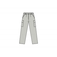 CALÇA HR AB/FECHO B/ALFORGE CINZA *